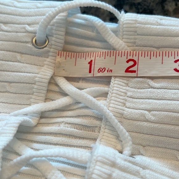 Roma whit Knit cut out ribbed sweater NWOT - Picture 10 of 11